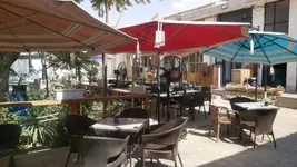 استخری در داخل یک خانه تاریخی با حیاطی پر از گیاه
